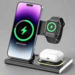 Multifunctional 3 in 1 Wireless Charger for Watch, AirPods, and Mobile Phones
